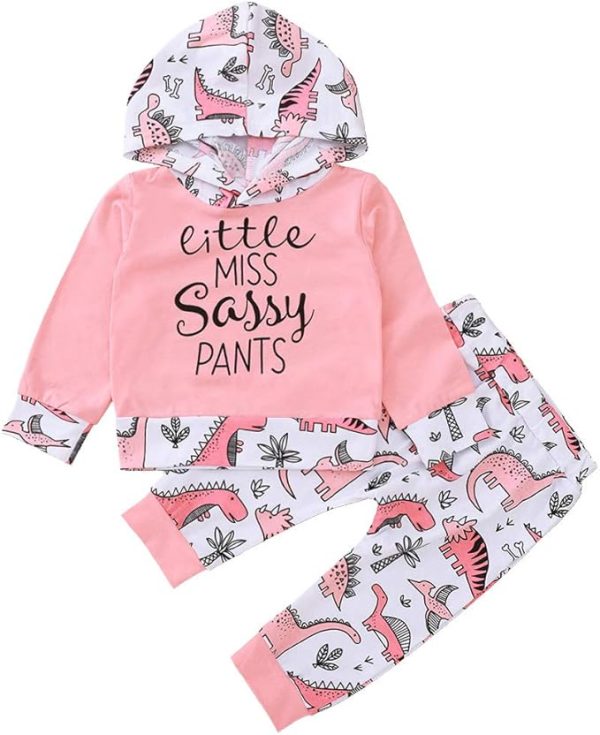 Infant Toddler Baby Girl Clothes Long Sleeve T-Shirt Tops Pants Outfits Set